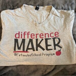 Gildan Kids 'Difference Maker' Tee - Gray and Red